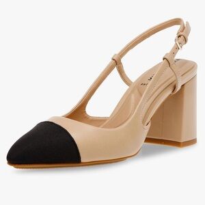 Anne Klein iflex Women's Brooklyn Pointed Toe Slingback Heels Sz 8